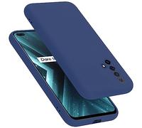 cadorabo silicone case compatible with Realme X3 / X3 SuperZoom / X50 5G, mobile phone cover for X3 / X3 SuperZoom / X50 5G- impact-resistant, thin, Protective Phone Case - LIQUID BLUE