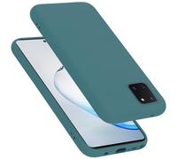cadorabo silicone case compatible with Samsung Galaxy A81 / NOTE 10 LITE / M60s, mobile phone cover for Galaxy A81 / NOTE 10 LITE / M60s- impact-resistant, thin, Protective Phone Case - LIQUID GREEN
