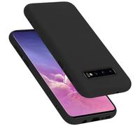 cadorabo silicone case compatible with Samsung Galaxy S10 5G, mobile phone cover for Galaxy S10 5G- impact-resistant, thin, Silky-Soft Touch Full-Body Protective Phone Case - LIQUID BLACK
