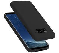 cadorabo silicone case compatible with Samsung Galaxy S8 PLUS, mobile phone cover for Galaxy S8 PLUS- impact-resistant, thin, Silky-Soft Touch Full-Body Protective Phone Case - LIQUID BLACK