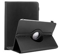 Cadorabo Tablet case compatible with Alcatel Smart Tab 7 in BLACK - Protective cover made of synthetic leather with stand function - 360 degree case with elastic band