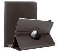 Cadorabo Tablet case compatible with Lenovo Yoga Tab 3 Plus (10.1 inch) in BROWN - Protective cover made of synthetic leather with stand function - 360 degree case with elastic band