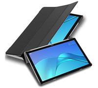 Cadorabo Tablet Case works with Huawei MediaPad M5 / M5 PRO (10.8" Zoll) in SATIN BLACK - Ultra Thin Book Style Protection Cover made of Faux Leather WITH Auto Wake Up with Stand Function