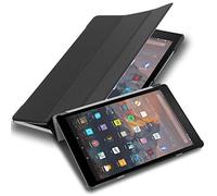 Cadorabo Tablet Case works with Kindlefire HD 10 2017 (7. Gen.) in SATIN BLACK - Ultra Thin Book Style Protection Cover made of Faux Leather WITH Auto Wake Up with Stand Function