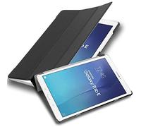 Cadorabo Tablet Case works with Samsung Galaxy Tab E (9.6" Zoll) SM-T561 / T560 in SATIN BLACK - Ultra Thin Book Style Protection Cover made of Faux Leather WITHOUT Auto Wake Up with Stand Function