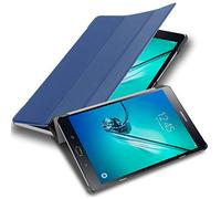 Cadorabo Tablet Case works with Samsung Galaxy Tab S2 (8.0" Zoll) SM-T715N / T719N in JERSEY DARK BLUE - Ultra Thin Book Style Protection Cover made of Faux Leather WITH Auto Wake Up Stand Function