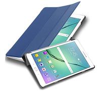 cadorabo Tablet Case works with Samsung Galaxy Tab S2 9.7 SM-T815N/T813N/T819N in JERSEY DARK BLUE - Ultra Thin Book Style Protection Cover made of Faux Leather WITH Auto Wake Up with Stand Function