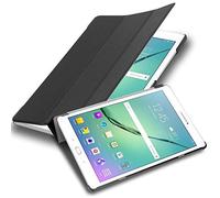 Cadorabo Tablet Case works with Samsung Galaxy Tab S2 9.7 SM-T815N/T813N/T819N in SATIN BLACK - Ultra Thin Book Style Protection Cover made of Faux Leather WITH Auto Wake Up with Stand Function