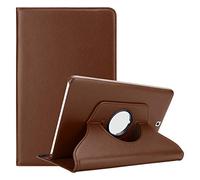 cadorabo Tablet Case works with Samsung Galaxy Tab S2 (9.7" Zoll) SM-T815N / T813N / T819N in MUSHROOM BROWN - Book Style Cover WITHOUT Auto Wake Up with Stand Function and Elastic Strap Fastener