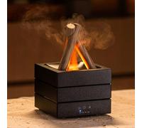 CadoZeal Bonfire Diffuser - Newest 7 LED Colors, 4 Timer Settings, Ultrasonic Cool Mist, Safety Auto Shut-Off, Quiet Essential Oil Aromatherapy Diffuser Humidifier for Home, Office, Yoga & Meditation