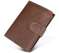 CadoZeal Wallets for Men, Top Genuine Leather, RFID Blocking, Large Capacity with 17 Card Holder Slot & 3 Clear Window& 3 Currency Pockets & Coin Pocket, Portable Mens Wallets with Golden Gift Box