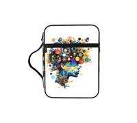 CADREWY Artificial Intelligence Brain Print Bible Storage Bag For Men Women Waterproof Religious Organizer Scripture Holder