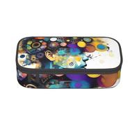 CADREWY Artificial Intelligence Brain Print Spacious Pencil Case 8.3 x 2 x 3.7 Inches Functional Storage for Office and Makeup