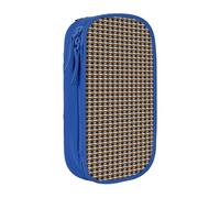 CADREWY Beaver Working2 Print Stylish Pen Pouch Office Travel Supplies Multi-Function Organizer 2 Zipper Pockets, Blue, One Size, Sport
