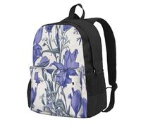 CADREWY Bluebell Design 02 Print Adults Large Capacity Backpack Commuting Work Outdoor Adventures Weekend Getaways