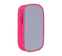 CADREWY Bluebell Design 02 Print Stylish Pen Pouch Office Travel Supplies Multi-Function Organizer 2 Zipper Pockets, Pink, One Size, Sport
