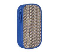 CADREWY Blueberry Muffin 02 Print Stylish Pen Pouch Office Travel Supplies Multi-Function Organizer 2 Zipper Pockets