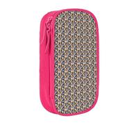 CADREWY Blueberry Muffin 02 Print Stylish Pen Pouch Office Travel Supplies Multi-Function Organizer 2 Zipper Pockets