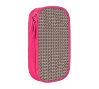 CADREWY Blueberry Muffin 03 Print Stylish Pen Pouch Office Travel Supplies Multi-Function Organizer 2 Zipper Pockets, Pink, One Size, Sport