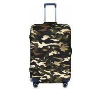 CADREWY Camouflage Print Washable Decorative Luggage Cover Personalized Suitcase Protector Anti-Scratch, white, X-Large