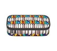 CADREWY Colorful Guitars Print Spacious Pencil Case 8.3 x 2 x 3.7 Inches Functional Storage for Office and Makeup