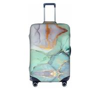 CADREWY colourful marble Print Decorative Washable Luggage Cover Personalized Anti Scratch Suitcase Protector, White, X-Large
