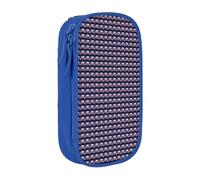 CADREWY Cool Drum Set Print Stylish Pen Pouch Office Travel Supplies Multi-Function Organizer 2 Zipper Pockets