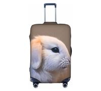 CADREWY cry rabbit Print Decorative Washable Luggage Cover Personalized Anti Scratch Suitcase Protector, White, X-Large