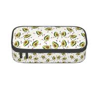 CADREWY - Cute Cartoon Avocados Funny Pencil Case 8.3 x 2 x 3.7 Inch Functional Storage for Office Makeup