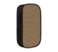 CADREWY Cute Monkey Print Stylish Pen Pouch Office Travel Supplies Multi-Function Organizer 2 Zipper Pockets, Black, One Size, Sport