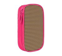 CADREWY Cute Monkey Print Stylish Pen Pouch Office Travel Supplies Multi-Function Organizer 2 Zipper Pockets, Pink, One Size, Sport