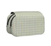 CADREWY Easter Bunny Floral Print Functional Pencil Case Smooth Zipper Travel Office Supplies Comfortable Daily Use