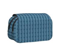 CADREWY Finland Map With Various Feat Print Functional Pencil Case Smooth Zipper Travel Office Supplies Comfortable Daily Use