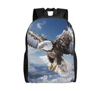CADREWY Flying Eagle Print Stylish Waterproof Backpack Unisex Travel Work Outdoor Adventures Daily Essentials