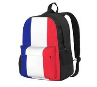 CADREWY French Flag Print Adults Large Capacity Backpack Commuting Work Outdoor Adventures Weekend Getaways