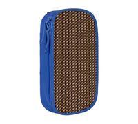 CADREWY Funny English Bulldog Print Stylish Pen Pouch Office Travel Supplies Multi-Function Organizer 2 Zipper Pockets, Blue, One Size, Sport