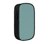 CADREWY Funny Zebra Print Stylish Pen Pouch Office Travel Supplies Multi-Function Organizer 2 Zipper Pockets, Black, One Size, Sport
