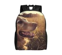 CADREWY Golden Retriever Print Stylish Waterproof Backpack Unisex Travel Work Outdoor Adventures Daily Essentials