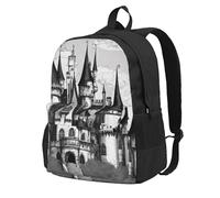 CADREWY Gothic Fairy Tale Castle04 Print Adults Large Capacity Backpack Commuting Work Outdoor Adventures Weekend Getaways