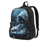 CADREWY Hacker Attack Print Adults Large Capacity Backpack Commuting Work Outdoor Adventures Weekend Getaways