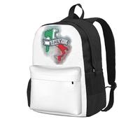 CADREWY Italy Map Outline Print Adults Large Capacity Backpack Commuting Work Outdoor Adventures Weekend Getaways