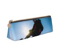 CADREWY - Large Capacity Zipper Snowboard Pencil Case, 8.3" x 2.2" x 2.4", Triangle with Zipper
