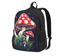 CADREWY Magic Mushrooms Print Adults Large Capacity Backpack Commuting Work Outdoor Adventures Weekend Getaways