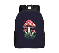 CADREWY Magic Mushrooms Print Stylish Waterproof Backpack Unisex Travel Work Outdoor Adventures Daily Essentials