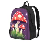 CADREWY Magic Red Mushroom Print Adults Large Capacity Backpack Commuting Work Outdoor Adventures Weekend Getaways