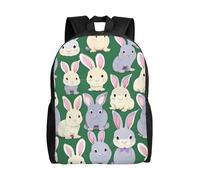 CADREWY many Bunny cute Print Stylish Waterproof Backpack Unisex Travel Work Outdoor Adventures Daily Essentials