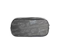 CADREWY Math Symbols Pattern Print Clear Pencil Case Transparent Stationery Organizer Pouch For Travel Office Supplies