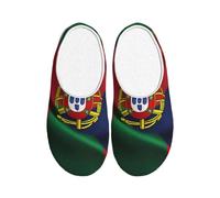 CADREWY Portuguese flag Print Breathable and Cozy Washable House Slippers Unisex TPR Sole Indoor Outdoor shoes