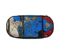 CADREWY puerto rico wallpaper flag Print Pencil Case Pens Pouch Zipper Everyday Use Accommodate All Essential Stationery