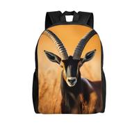 CADREWY Sable Antelope Print Stylish Waterproof Backpack Unisex Travel Work Outdoor Adventures Daily Essentials